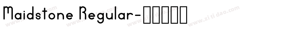 Maidstone Regular字体转换